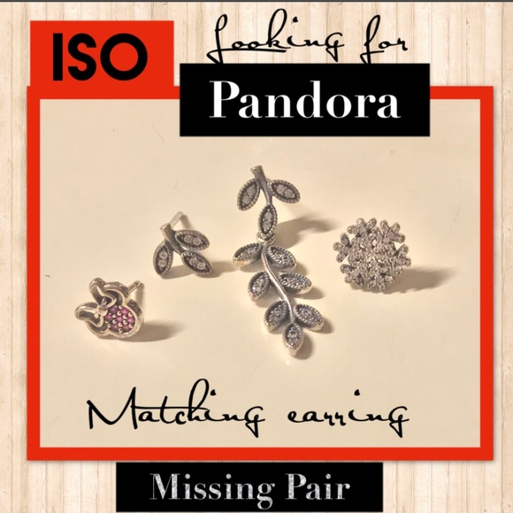 LOOKING FOR 1 -Matching Pair -pandora earrings